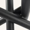 James Black Dining Table with Glass Tabletop - Thumbnail Image 15