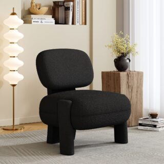Black Fleece Side Chair