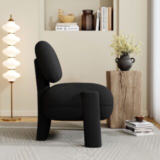 Black Fleece Side Chair