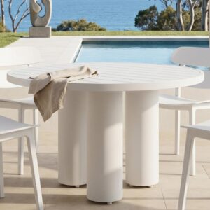 Cloudhaven White Outdoor Table