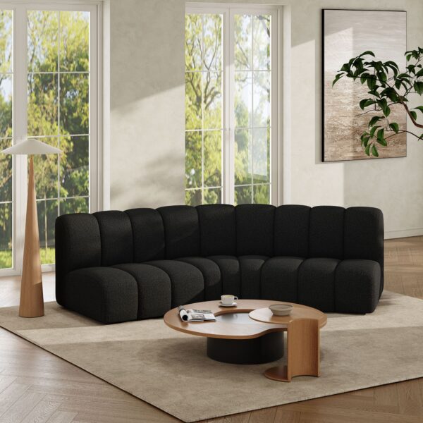 LuxeWeave Evan Modular Sofa - Midnight
