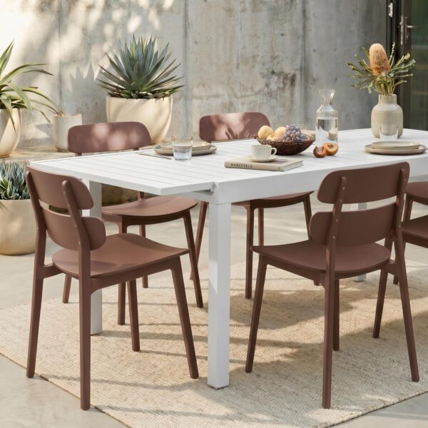 Alba Espresso Form Dining Chairs (Set of 4)