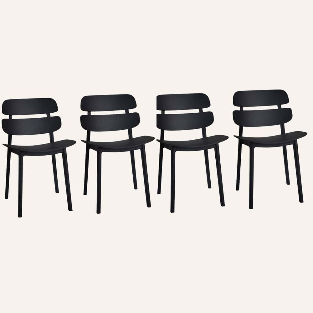 Alba Blackline Dining Chairs (Set of 4) - Image 7
