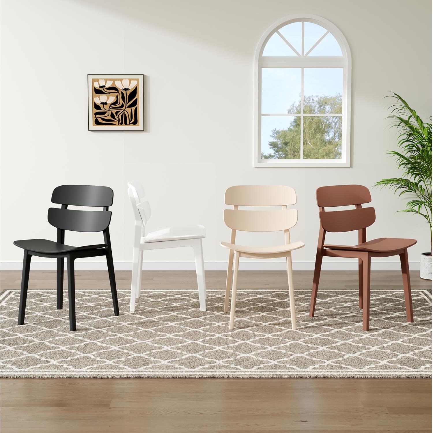Alba Espresso Form Dining Chairs (Set of 4) - Image 7