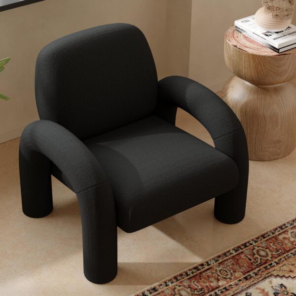 Midnight Sherpa Accent Chair