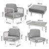 Modular Outdoor Furniture Corner Set – 7 Pieces-TW exclusive - Thumbnail Image 5