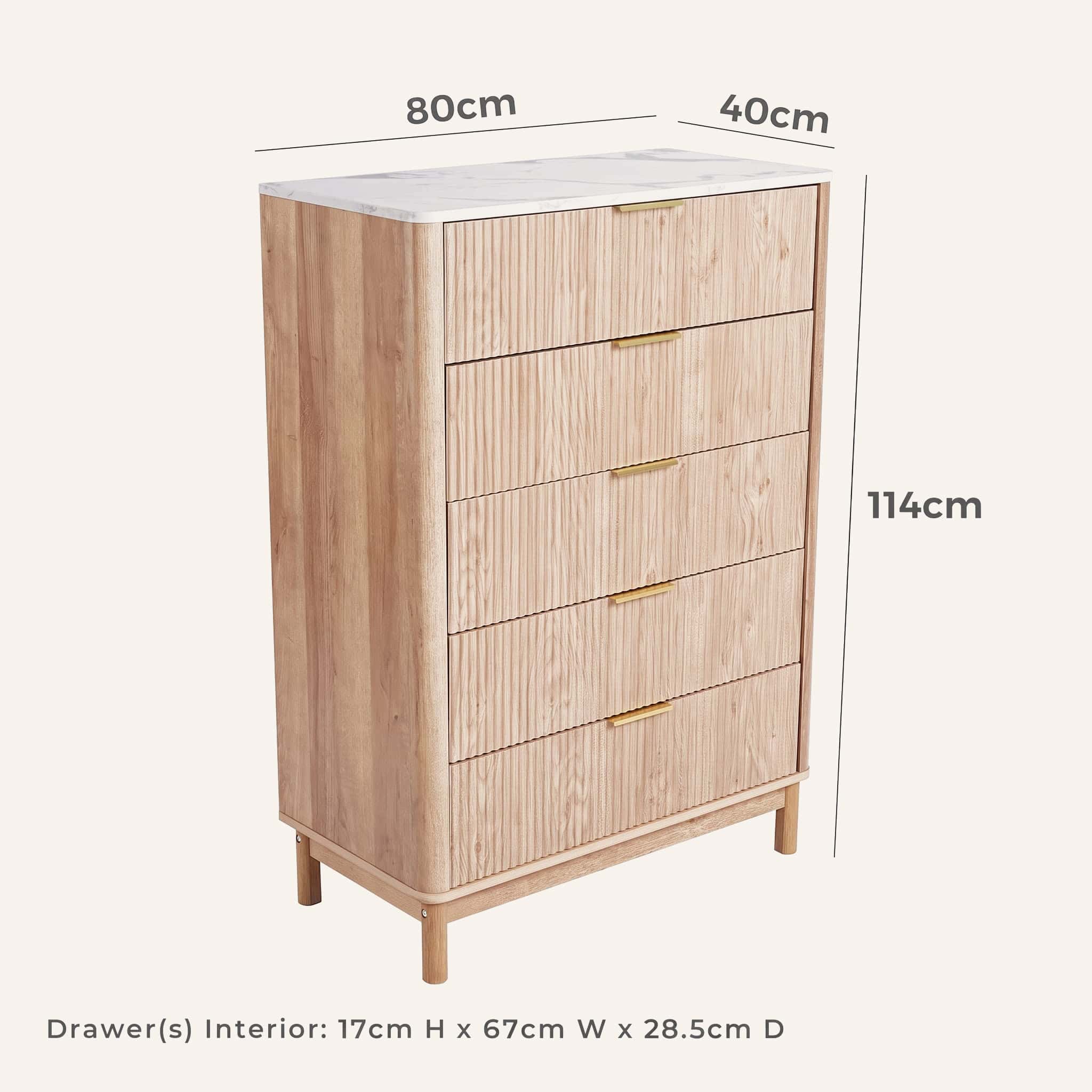 Anna Ribbletone Five-Drawer Chest - Image 18