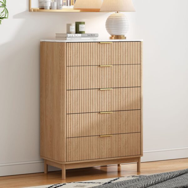 Anna Ribbletone Five-Drawer Chest