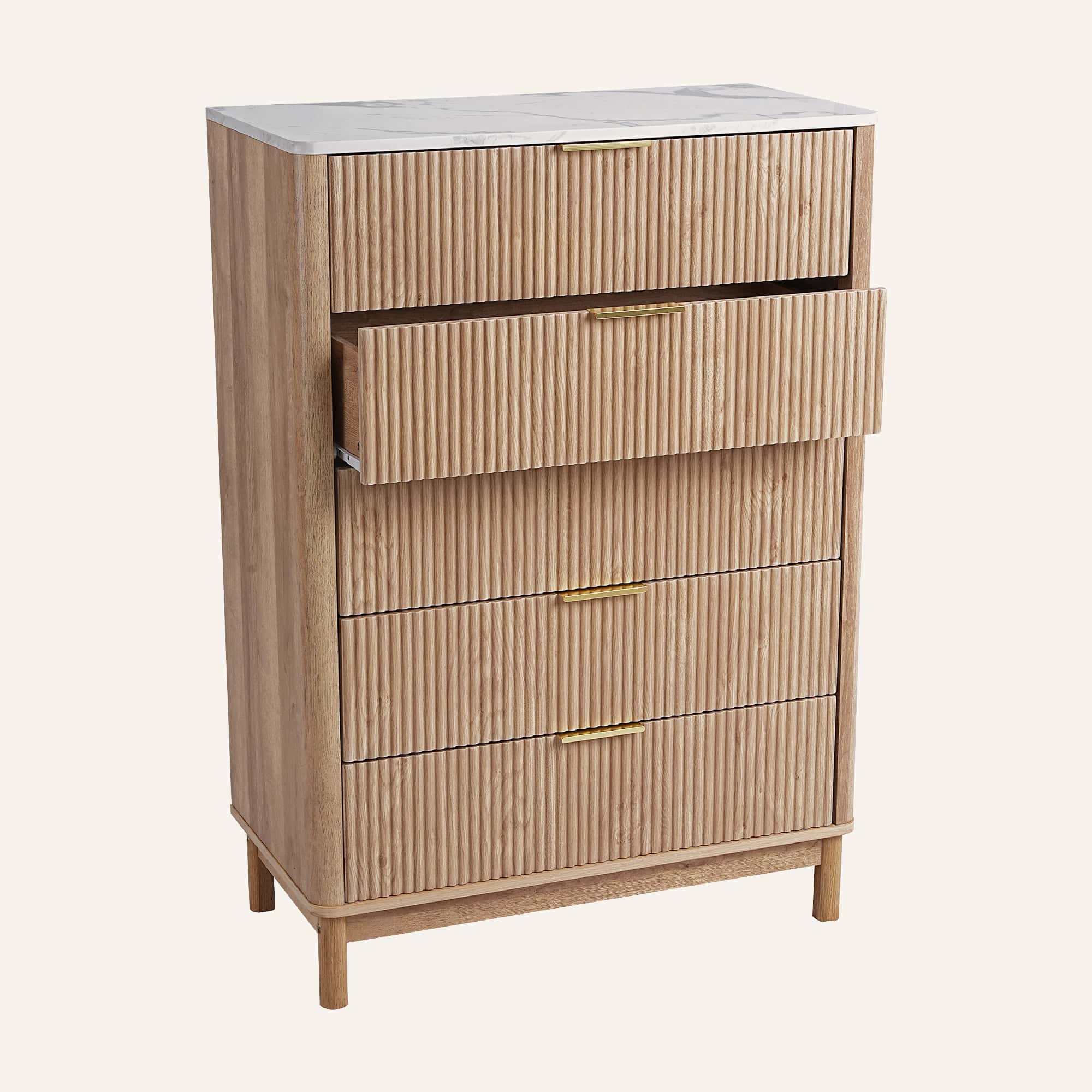 Anna Ribbletone Five-Drawer Chest - Image 5