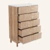 Anna Ribbletone Five-Drawer Chest - Thumbnail Image 7