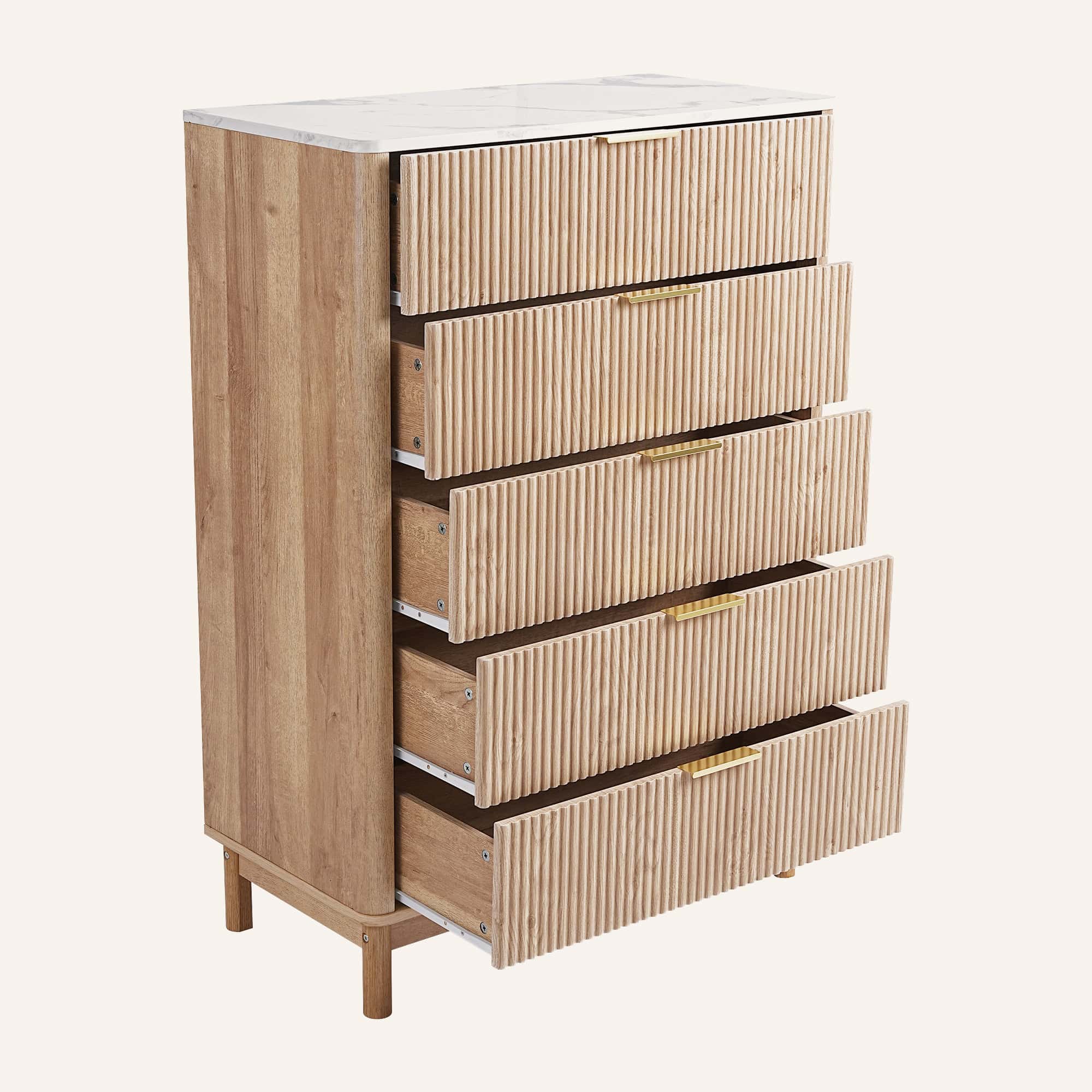 Anna Ribbletone Five-Drawer Chest - Image 7
