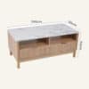 Marblewood Anna Coffee Table - Thumbnail Image 20