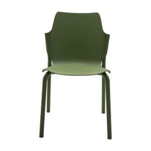 Seabrook Stackable Outdoor Dining Chair – Moss Green (Set of 2)
