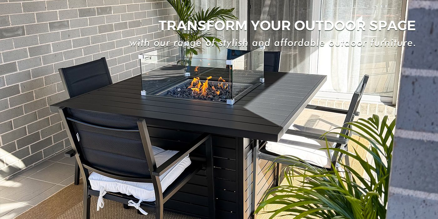 OUTDOOR FURNITURE you can make the most of your space, with outdoor lounge, dining, storage, sun lounge & more.