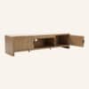 Wallis Natural Wood-Look Entertainment Unit with Storage - Thumbnail Image 8