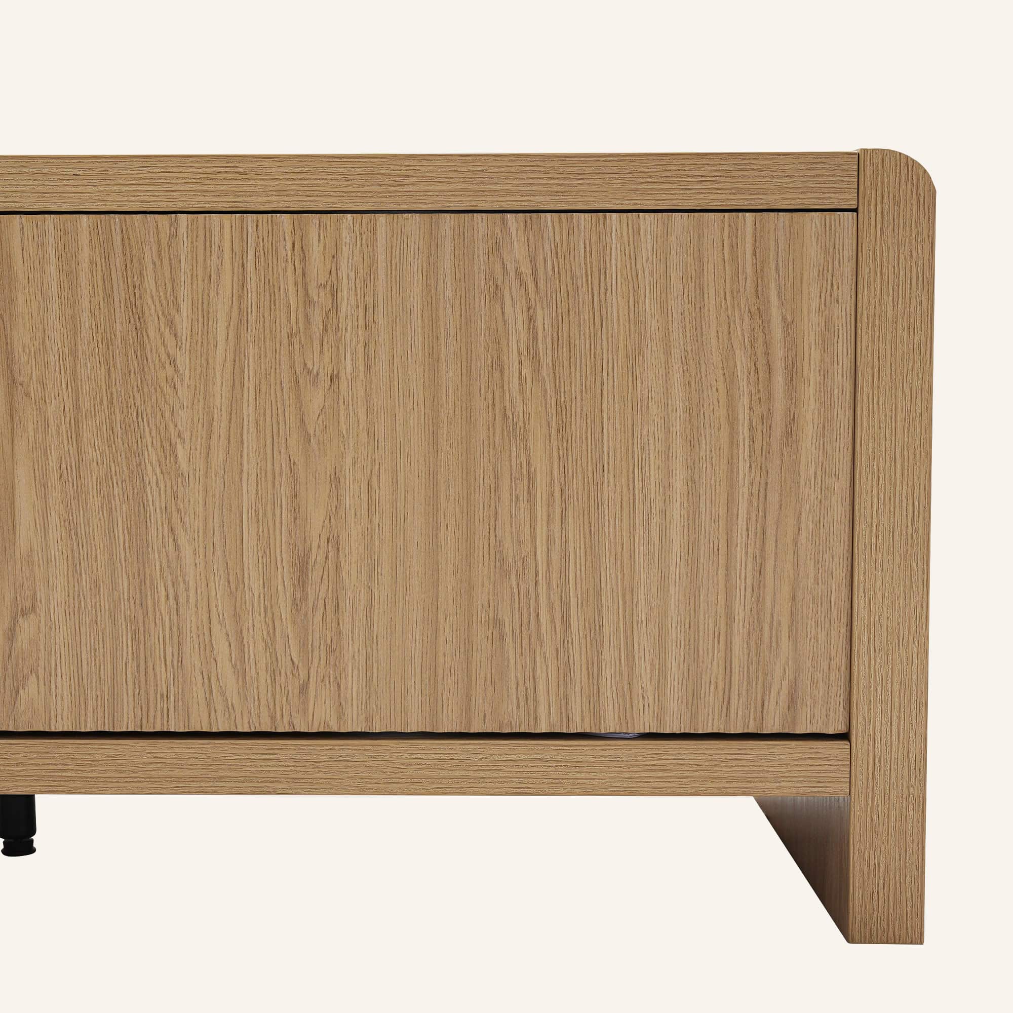 Wallis Natural Wood-Look Entertainment Unit with Storage - Image 11