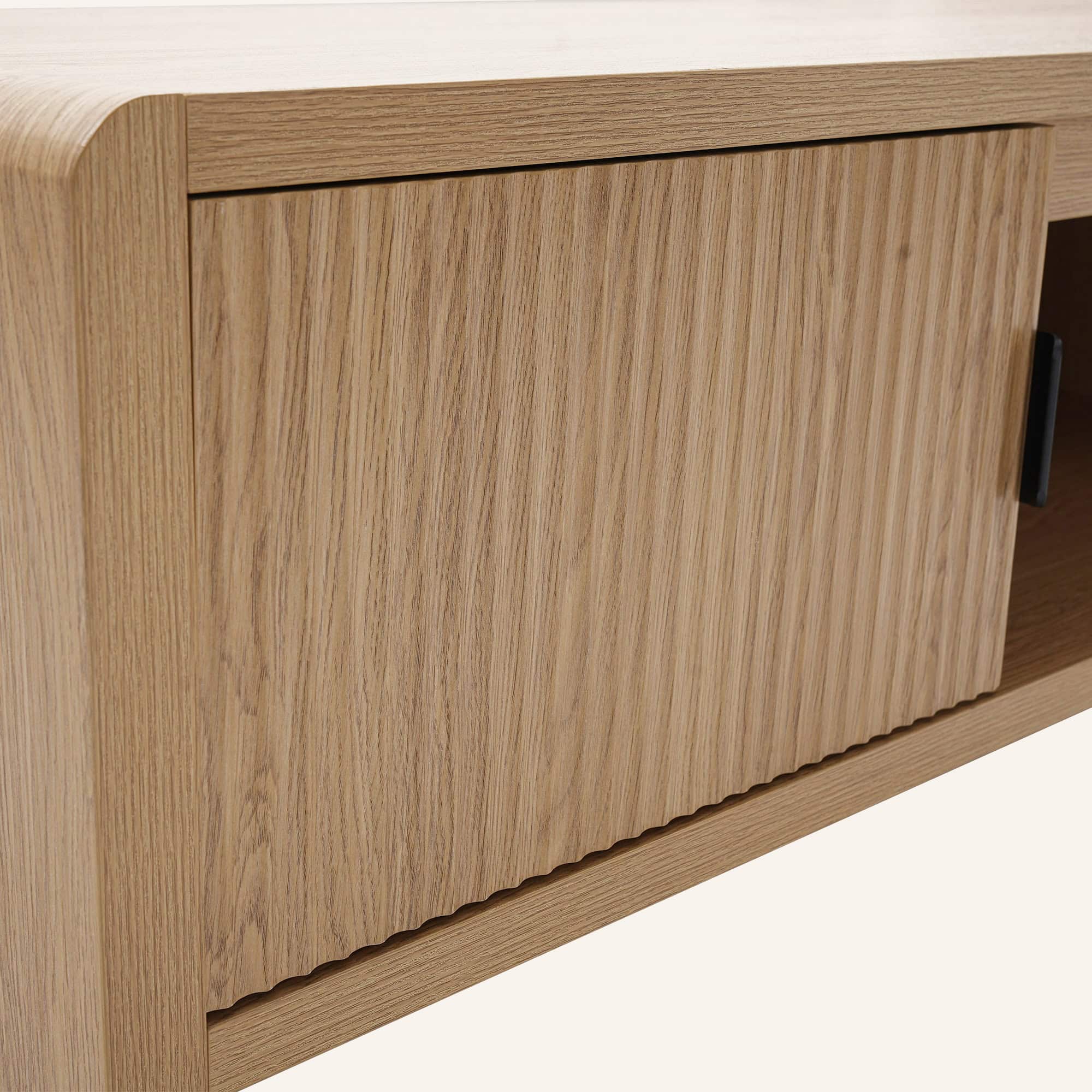 Wallis Natural Wood-Look Entertainment Unit with Storage - Image 12