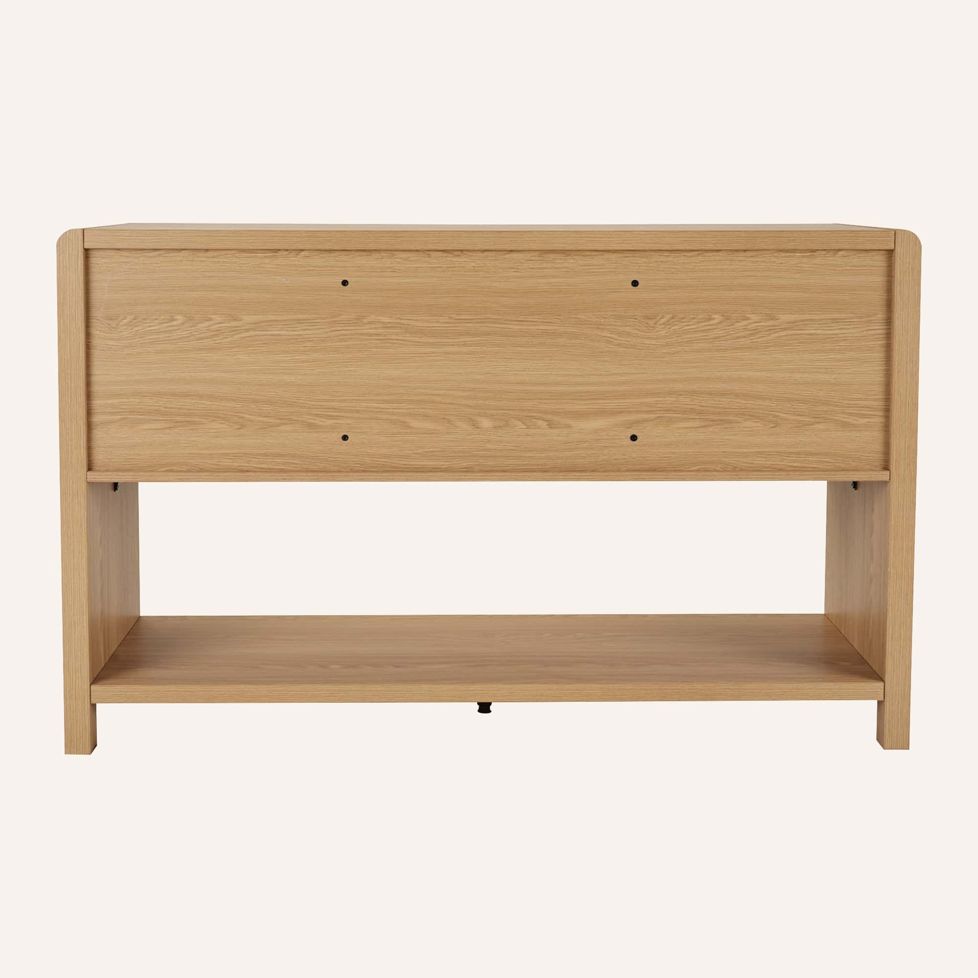 Wallis Natural Wood-Look Sideboard with Adjustable Shelves - Image 5