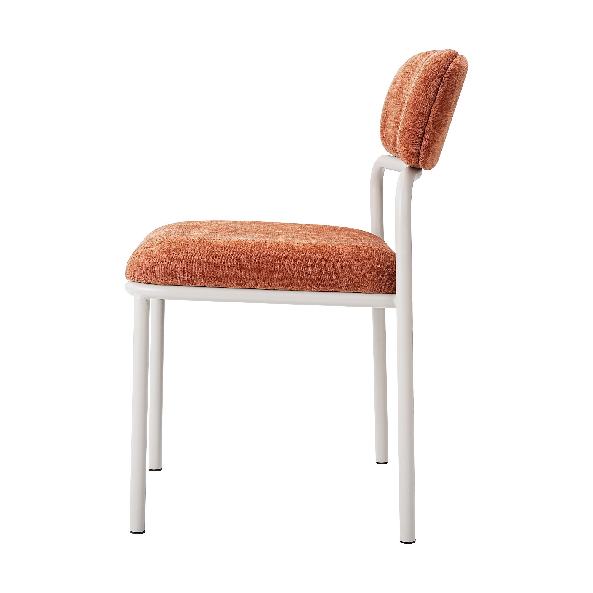 Lina Soft-Weave Dining Chair Set in Burnt Umber (2-Piece) - Image 4