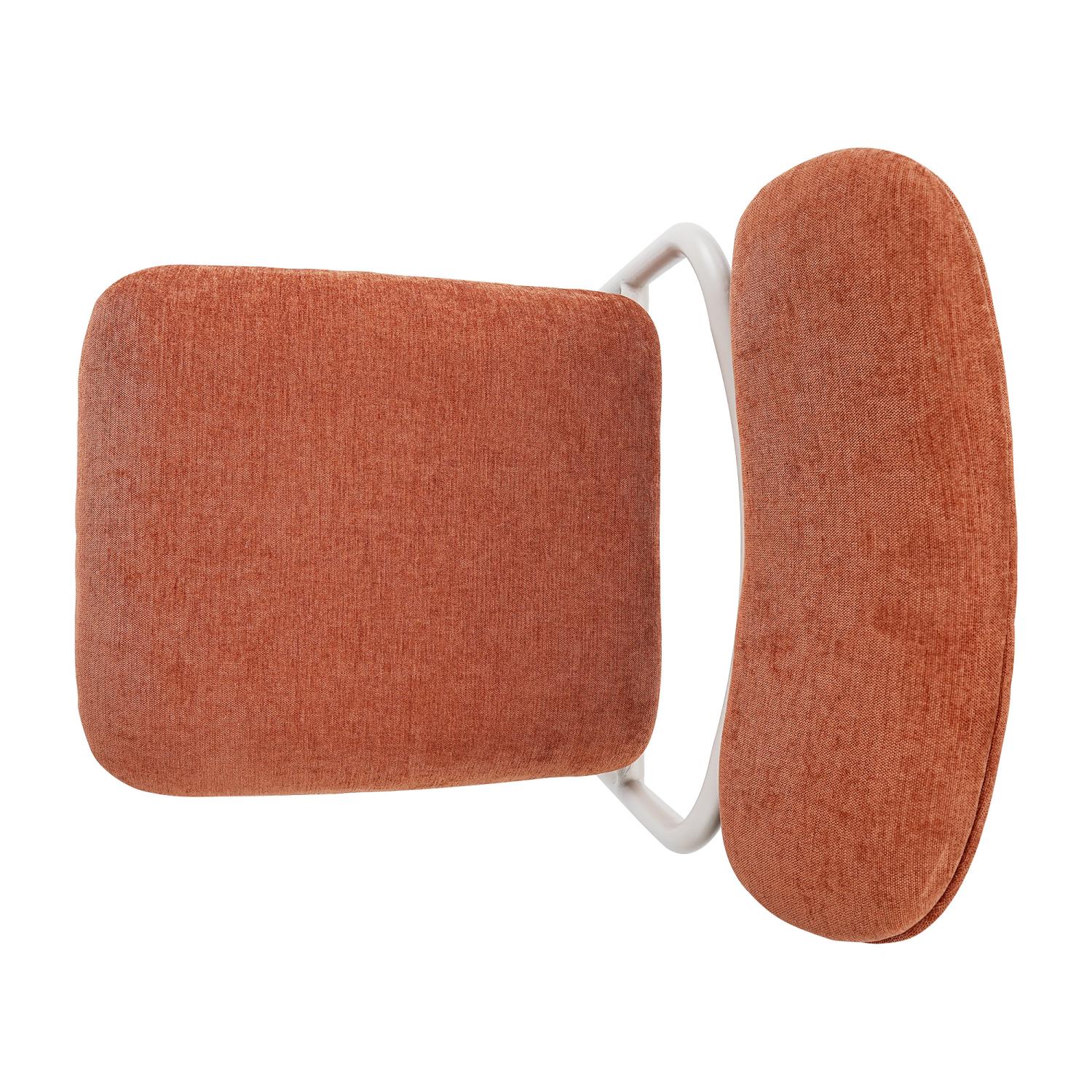 Lina Soft-Weave Dining Chair Set in Burnt Umber (2-Piece) - Image 7