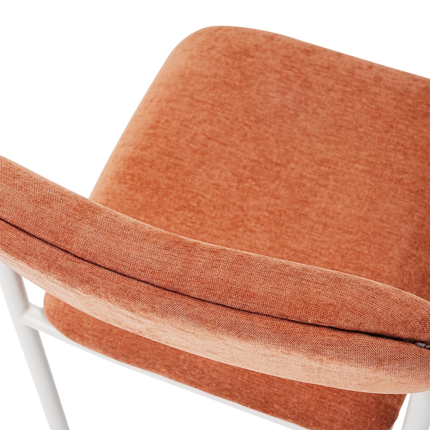 Lina Soft-Weave Dining Chair Set in Burnt Umber (2-Piece) - Image 8