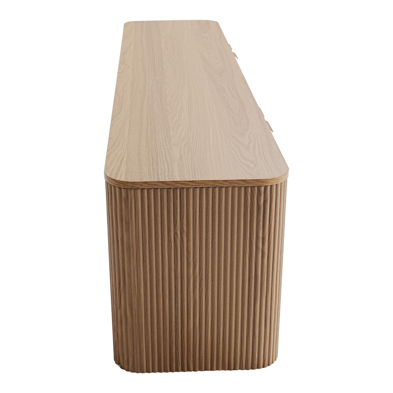 Berry Fluted Entertainment Unit with Four Doors - Image 4