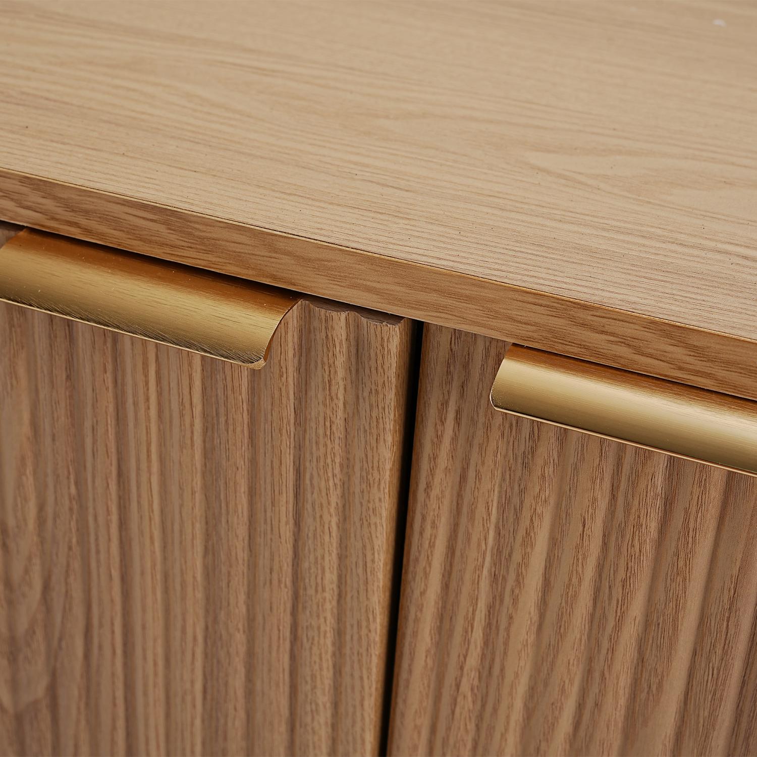 Berry Fluted Entertainment Unit with Four Doors - Image 9