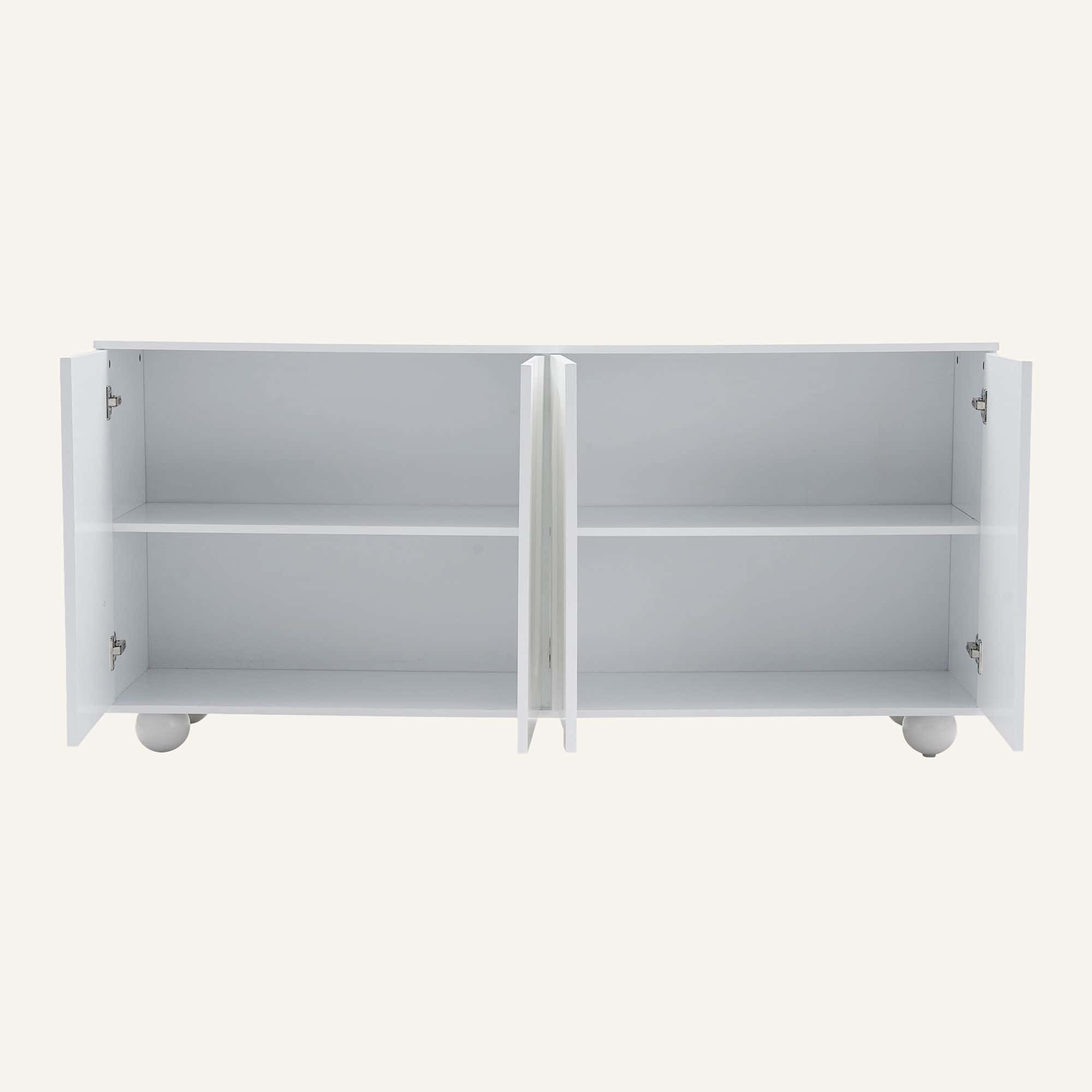 Celestine 4-Door Arched Buffet in White - Image 7