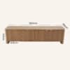 Berry Fluted Entertainment Unit with Four Doors - Thumbnail Image 16