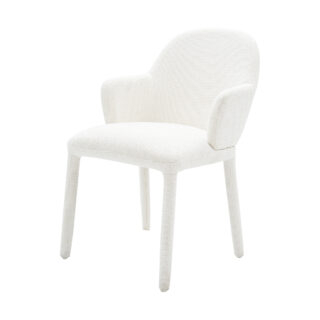 LIRA Set of 2 Chenille Dining Chairs