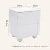 Celestine 2-Drawer Bedside Table with Ball Feet - Thumbnail Image 14