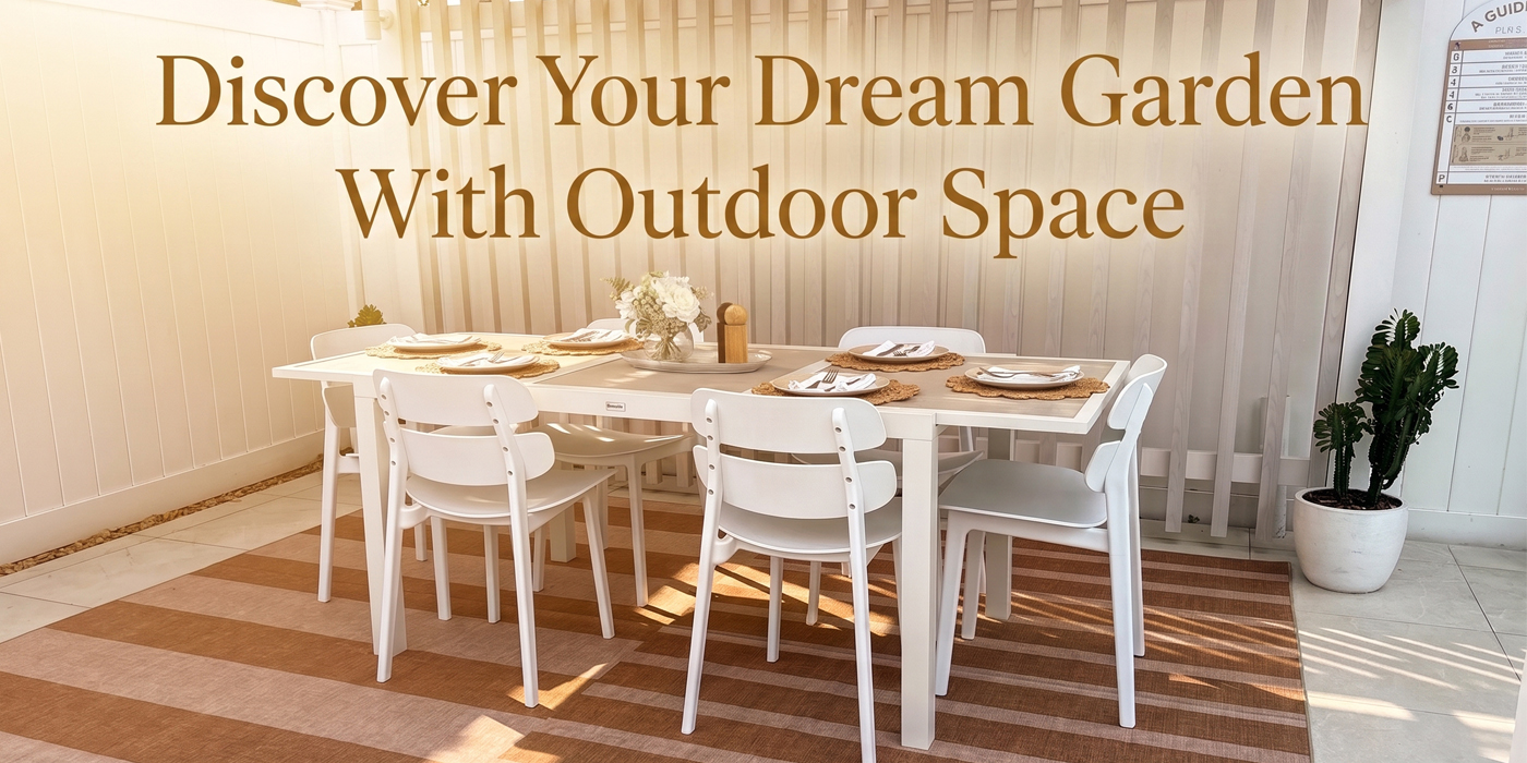 OUTDOOR FURNITURE you can make the most of your space, with outdoor lounge, dining, storage, sun lounge & more.